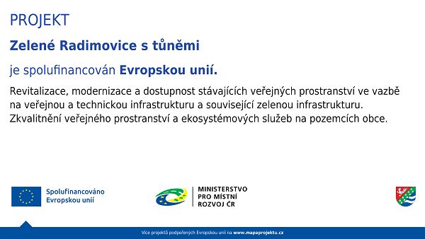 Zelené Radimovice s tůněmi